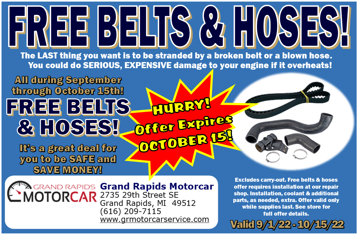 Grand Rapids Auto Repair Specials Grand Rapids Motorcar